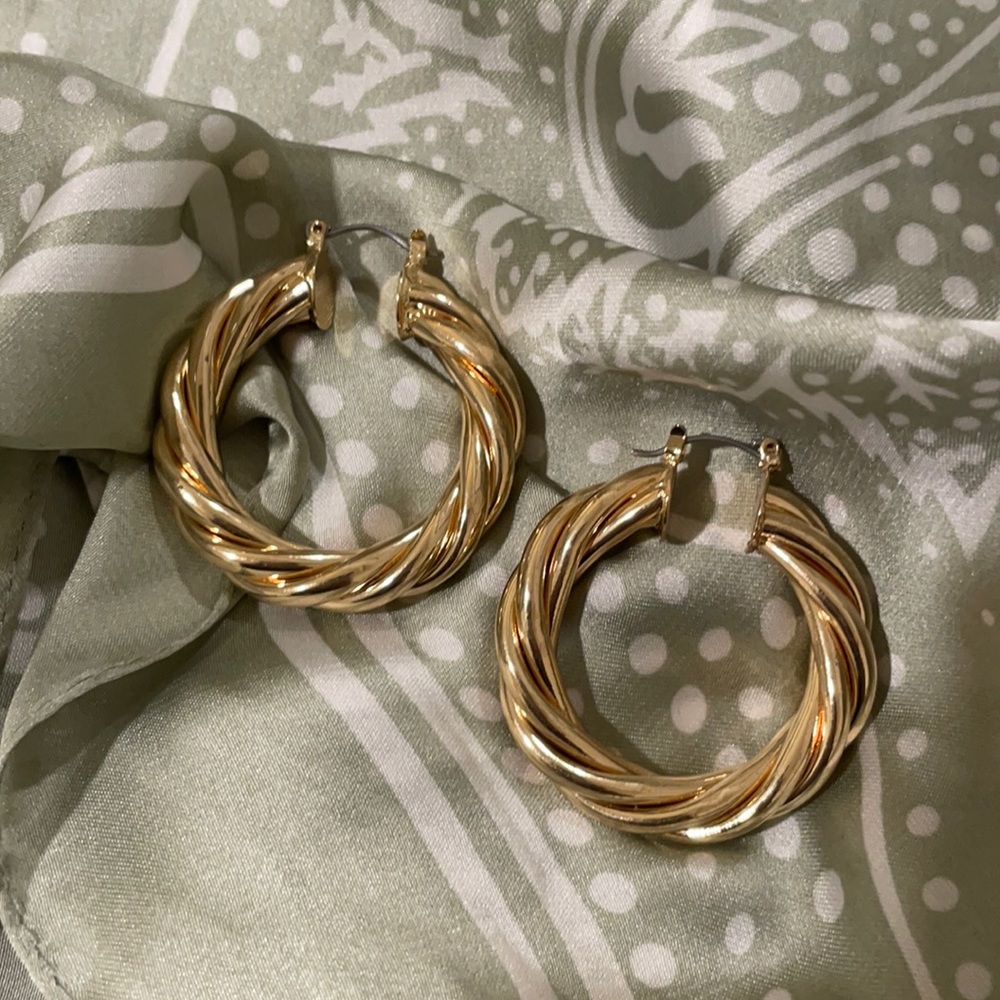 Swirl Loop Earrings